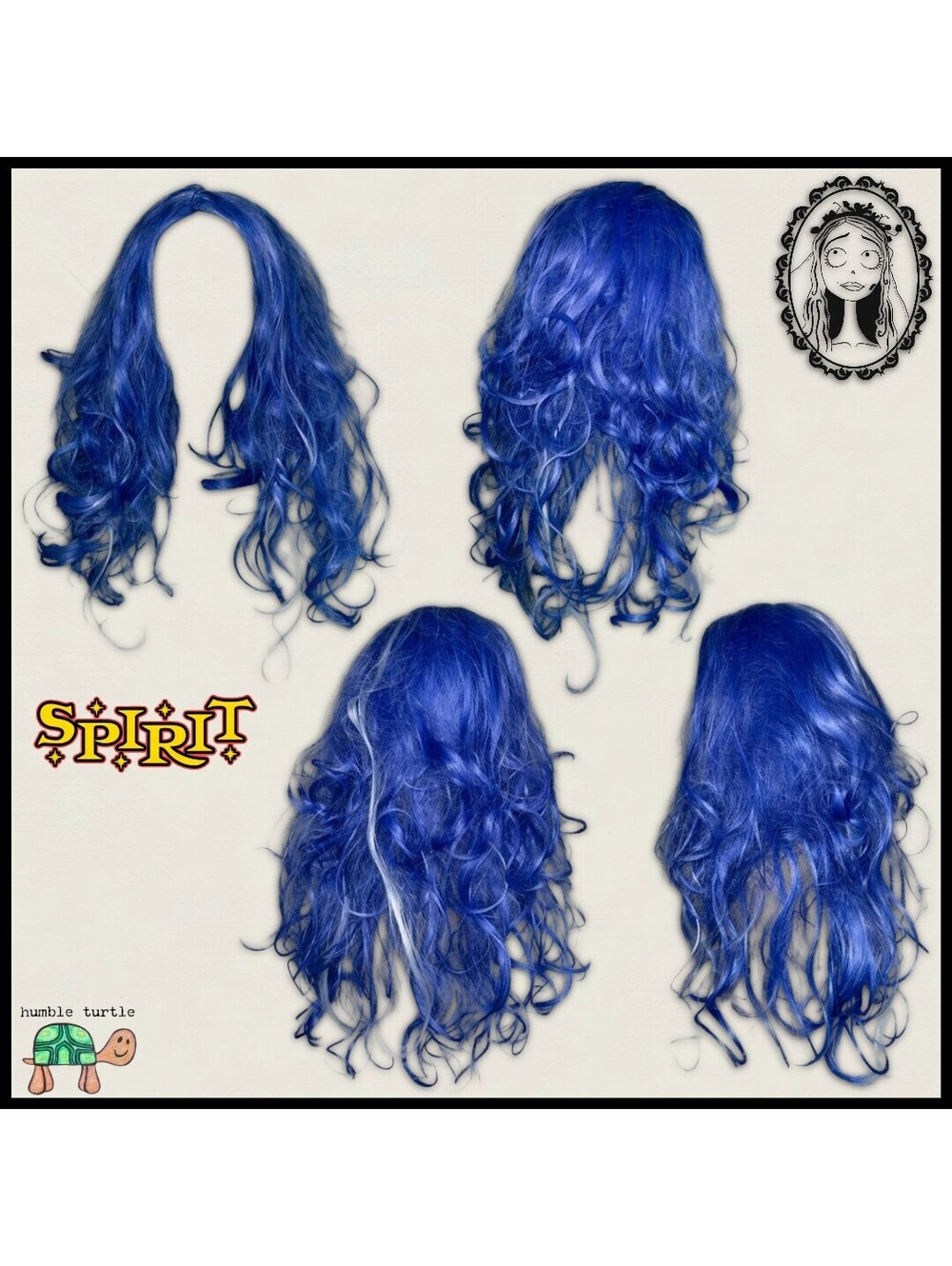 Spirit Halloween Blue Emily Wig - Corpse Bride Costume Accessory